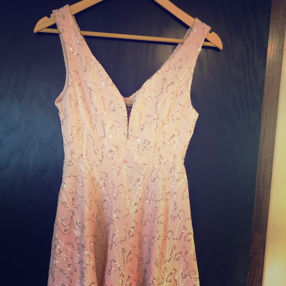 Pink sparkly dress